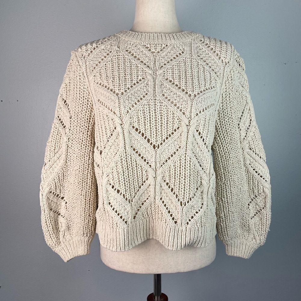 Maurices Cozy Beige Knit Sweater Size M EUC
